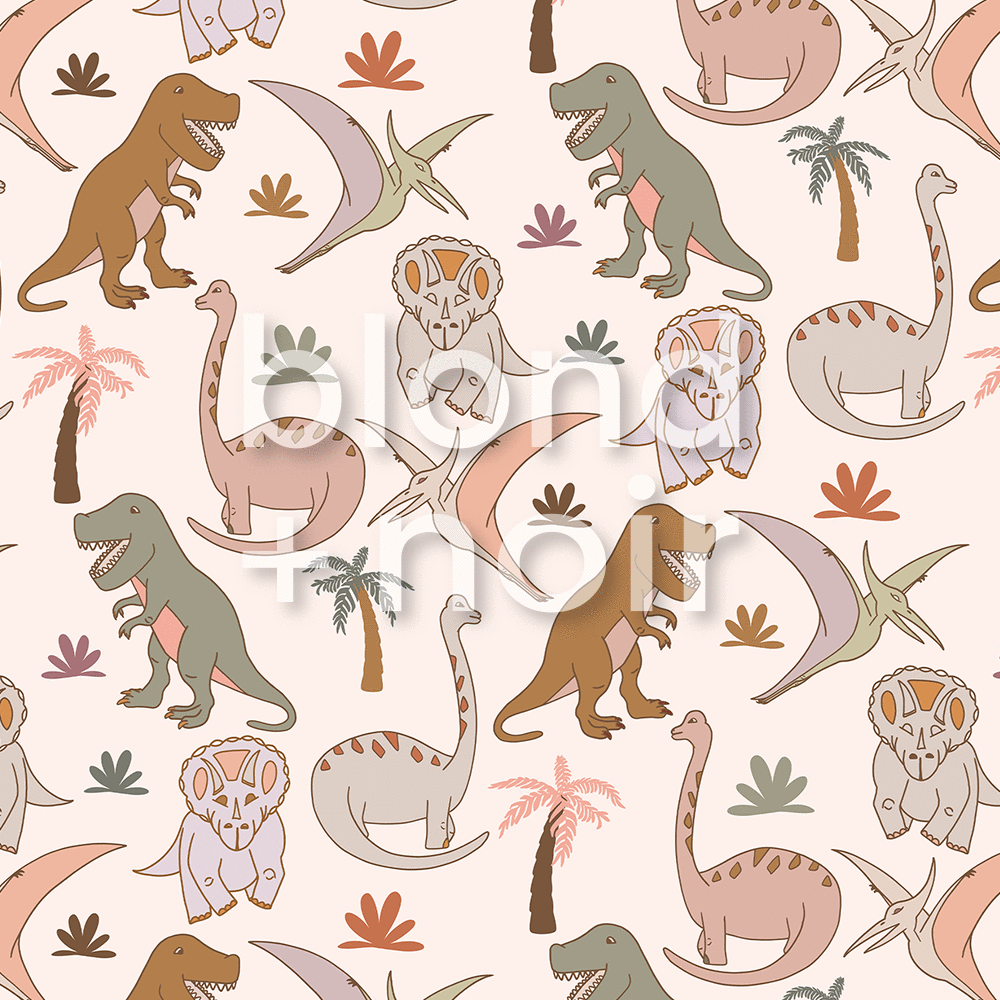 Dino Arch Trio | The dinosaur wallpaper | Removable PhotoTex Wallpaper | Arches Wallpaper Blond + Noir 