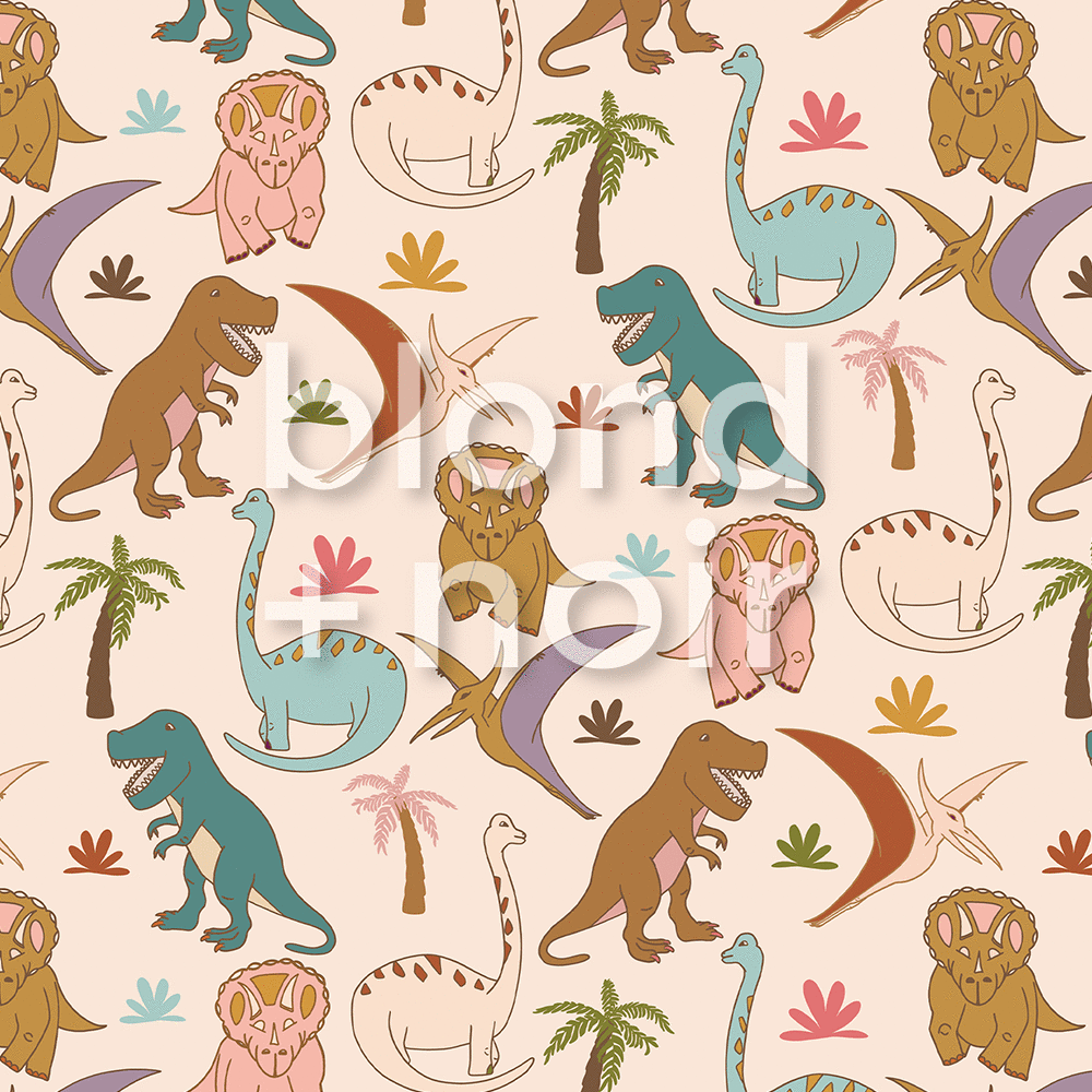 Dino Arch Trio | The dinosaur wallpaper | Removable PhotoTex Wallpaper | Arches Wallpaper Blond + Noir 