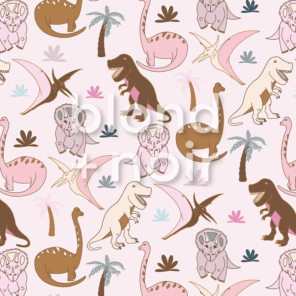 Dino Single Arches | The dinosaur wallpaper | Removable PhotoTex Wallpaper | Arches Wallpaper Blond + Noir 