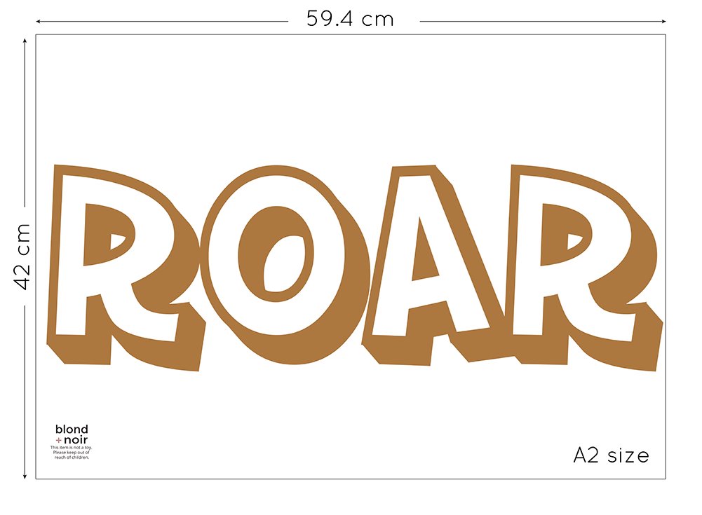 Dinosaur Style: Custom Name or Quote | Removable PhotoTex Wall Decals Wall Decals Blond + Noir 