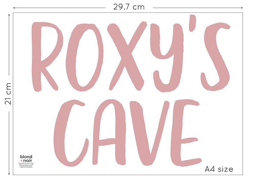 Dinosaur Style: Custom Name or Quote | Removable PhotoTex Wall Decals Wall Decals Blond + Noir 