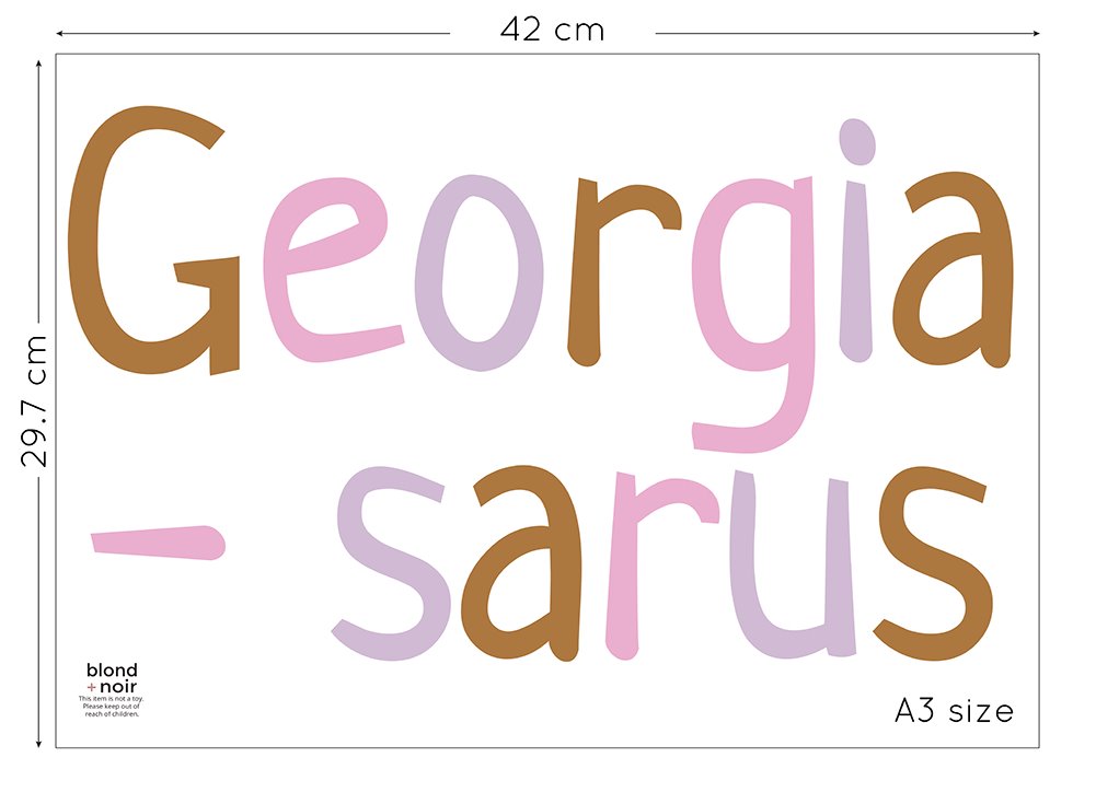 Dinosaur Style: Custom Name or Quote | Removable PhotoTex Wall Decals Wall Decals Blond + Noir 