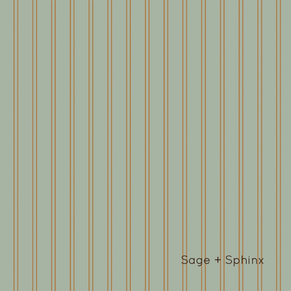 Double Pin Stripes | Full & Half Wall Wallpaper Wallpaper Blond + Noir 