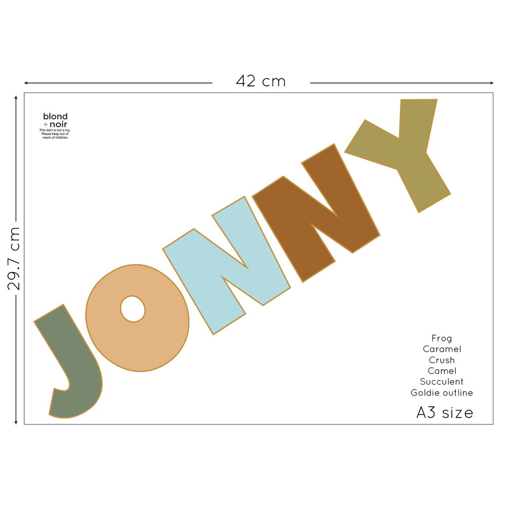 Dream: Custom Name or Quote | Wall Decals Wall Decals Blond + Noir 