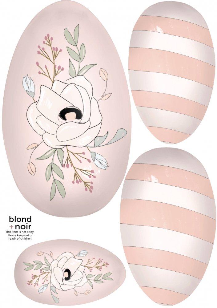 Easter Egg | Removable Fabric Wall Decals Wall Decals Blond + Noir 