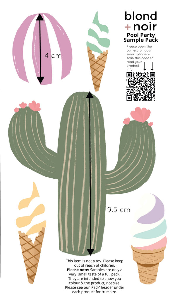 Eclectic Pool Party | Wall Decals Wall Decals Blond + Noir 