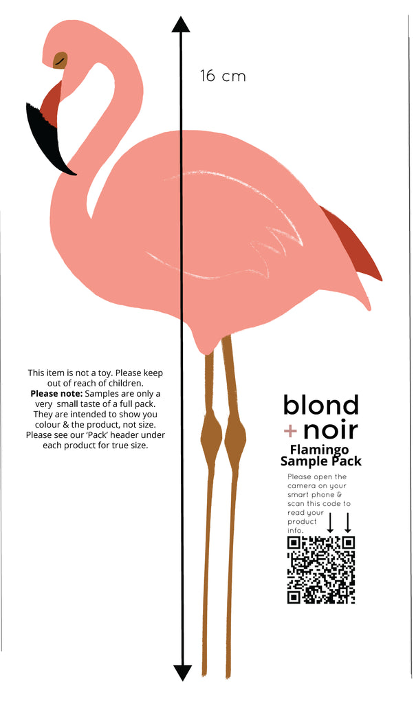 Flamingo | Wall Decals Wall Decals Blond + Noir 