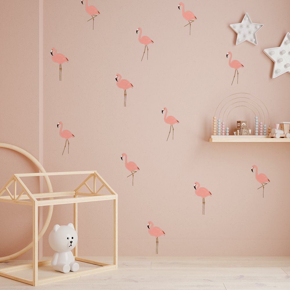 Flamingo | Wall Decals Wall Decals Blond + Noir 