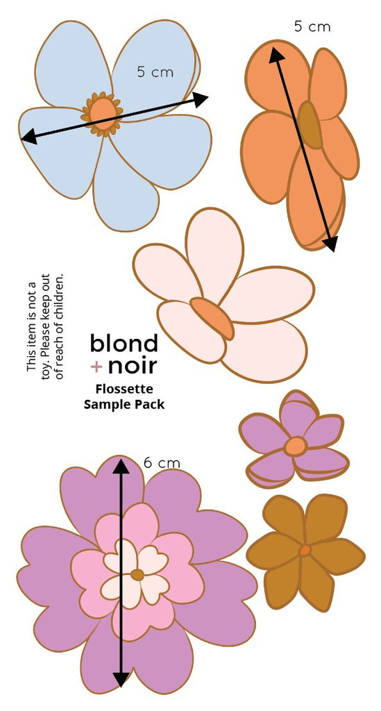 Flossette | Wall Decals Wall Decals Blond + Noir 