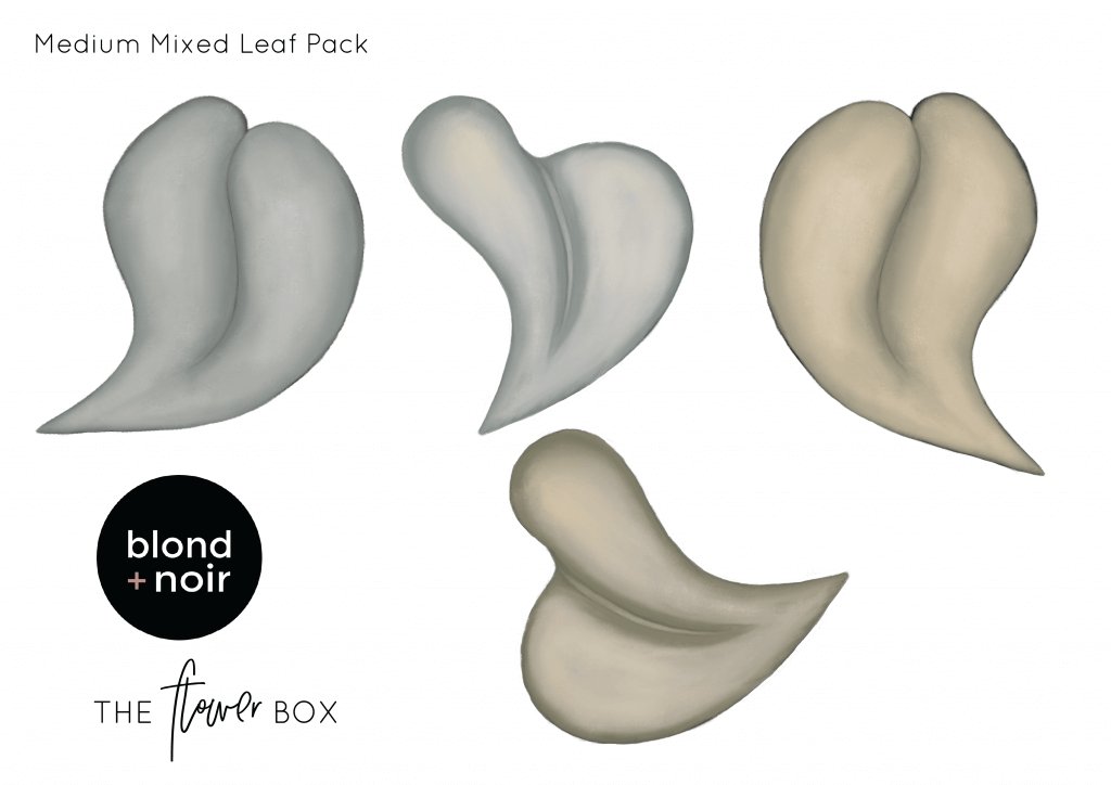 Flower Box | Maxi Buildable Set | Removable Fabric Wall Decals Wall Decals Blond + Noir 