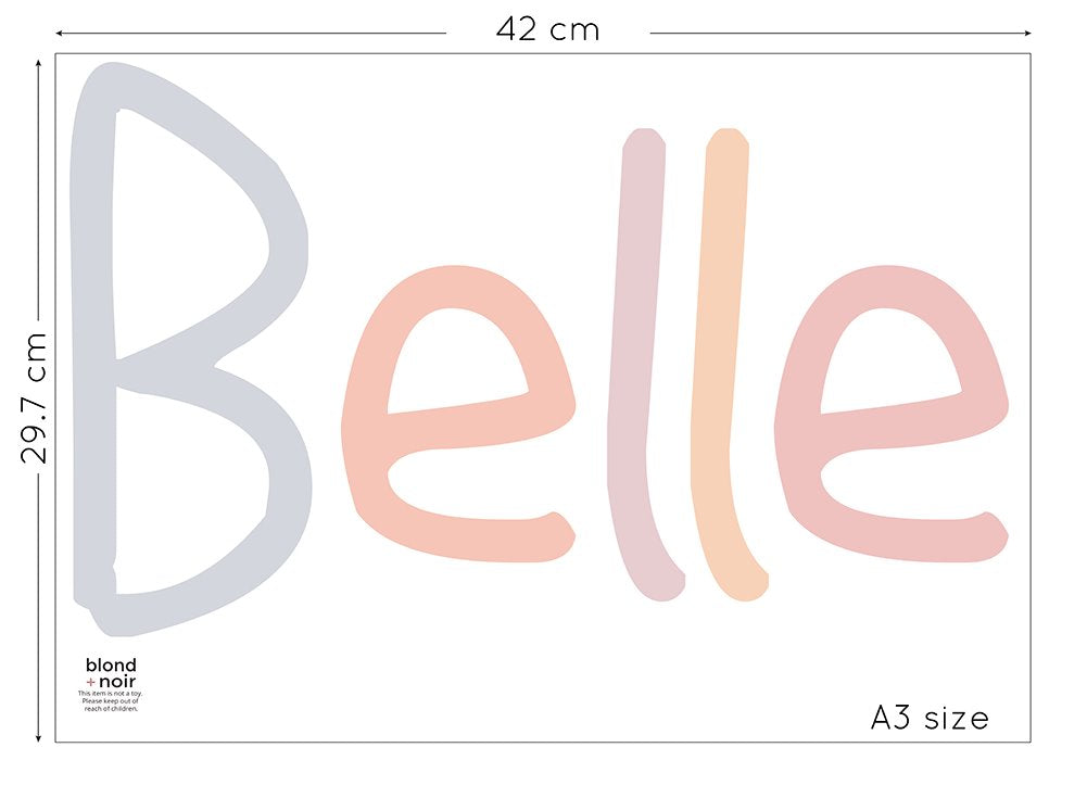 Garden Party: Custom Name or Quote | Removable PhotoTex Wall Decals Wall Decals Blond + Noir 