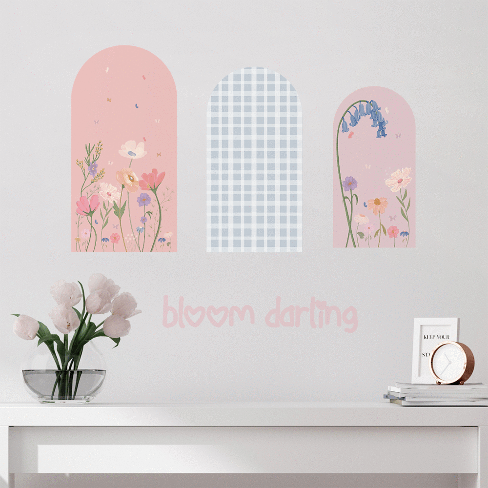 Garden Party: Custom Name or Quote | Removable PhotoTex Wall Decals Wall Decals Blond + Noir 