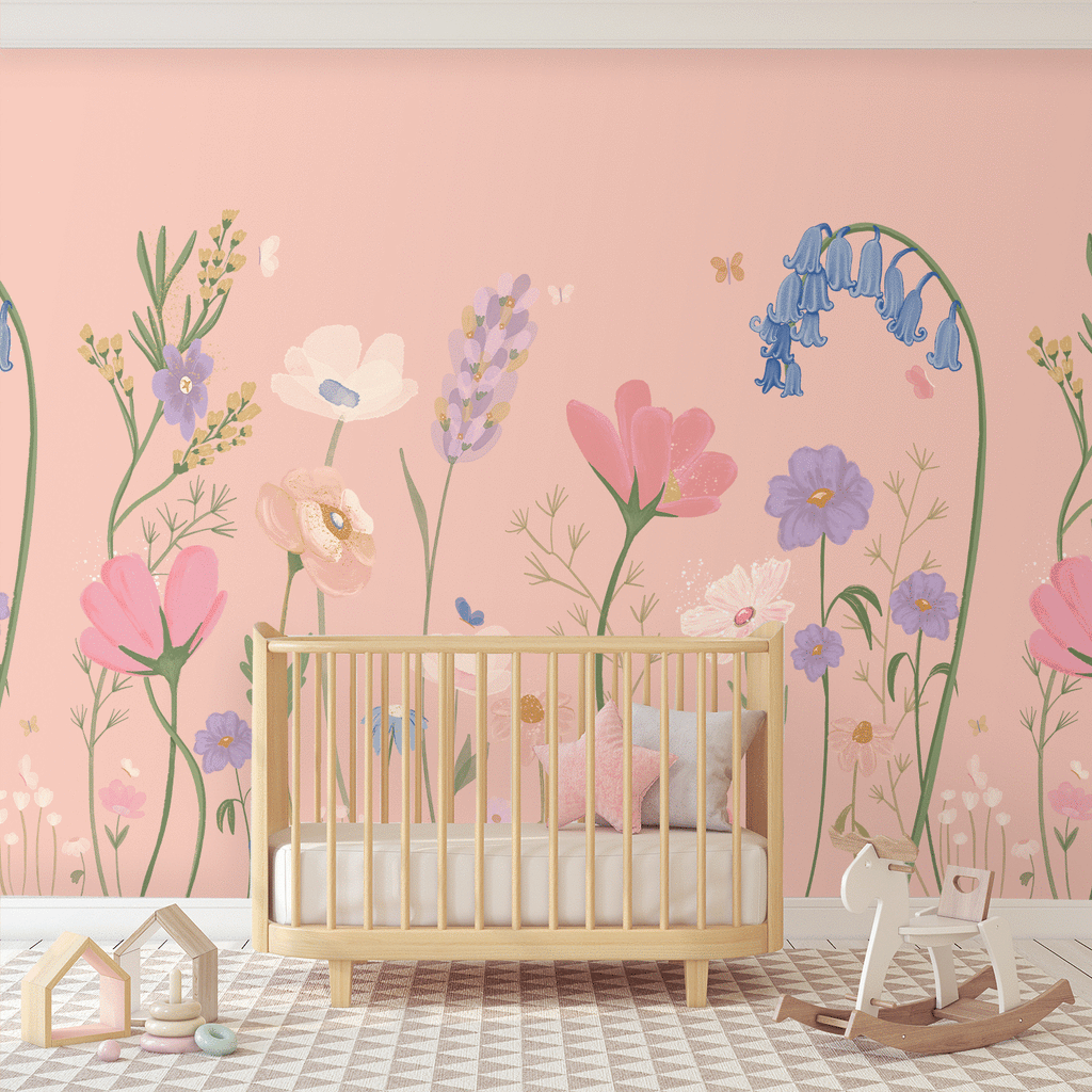 Garden Party Wallpaper | Removable PhotoTex Wallpaper | Full & Half Walls Wallpaper Blond + Noir 