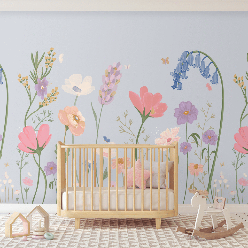 Garden Party Wallpaper | Removable PhotoTex Wallpaper | Full & Half Walls Wallpaper Blond + Noir 