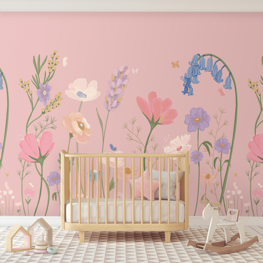 Garden Party Wallpaper | Removable PhotoTex Wallpaper | Full & Half Walls Wallpaper Blond + Noir 