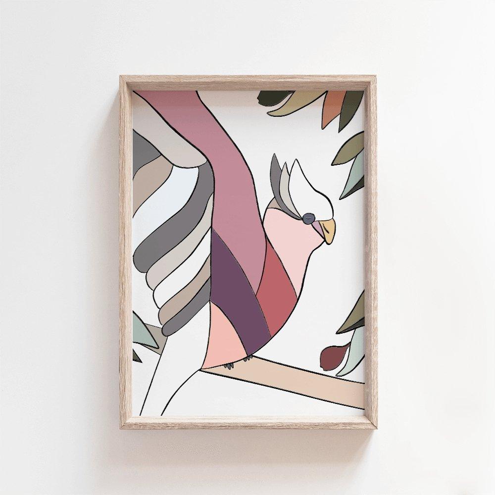 Gerty Galah | Australian Art Print Art Prints Blond + Noir 