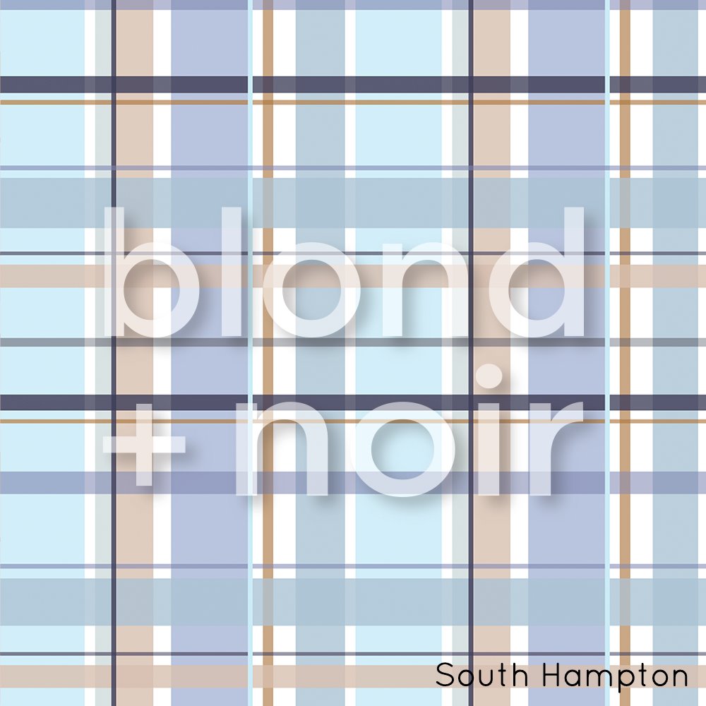 Gingham: Full & Half Walls | Removable PhotoTex Wallpaper Wallpaper Blond + Noir 