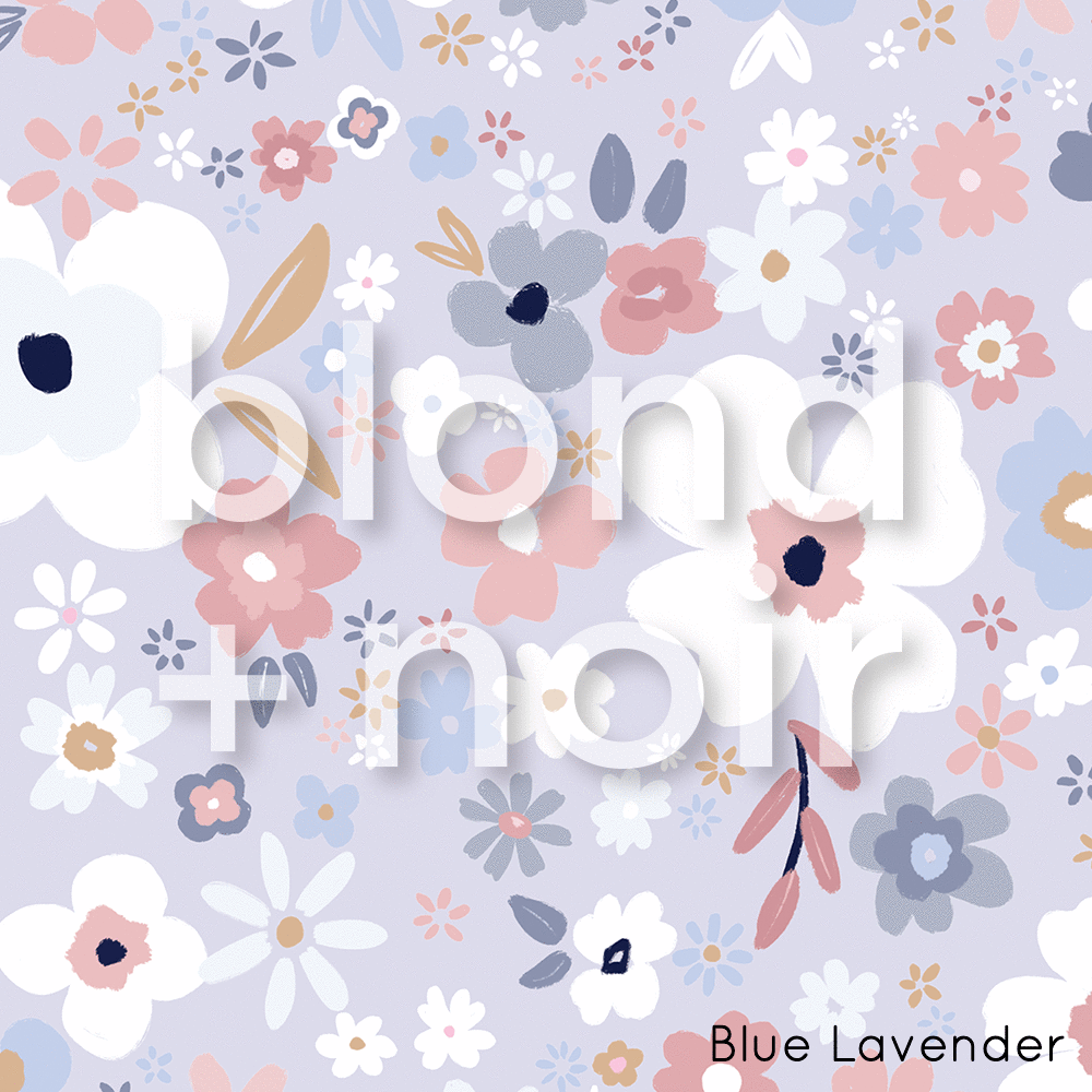 Hamptons Posy: Full & Half Walls | Removable PhotoTex Wallpaper Wallpaper Blond + Noir 