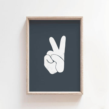 Hand Peace | Modern Art Print Art Prints Blond + Noir 