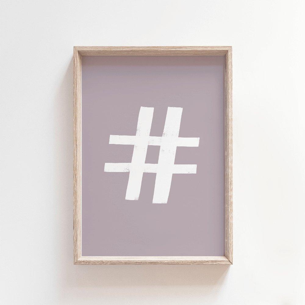 Hashtag | Modern Art Print Art Prints Blond + Noir 