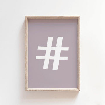 Hashtag | Modern Art Print Art Prints Blond + Noir 