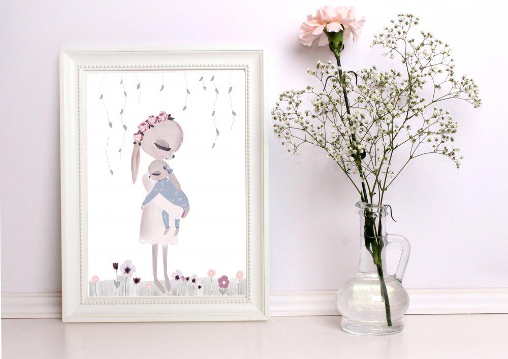 Hidden Forest Florals | Removable Fabric Wall Decals Wall Decals Blond + Noir 