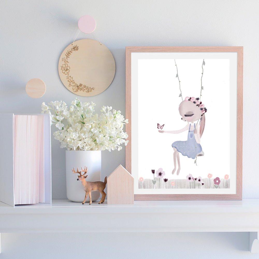 Hidden Forest Florals | Removable Fabric Wall Decals Wall Decals Blond + Noir 