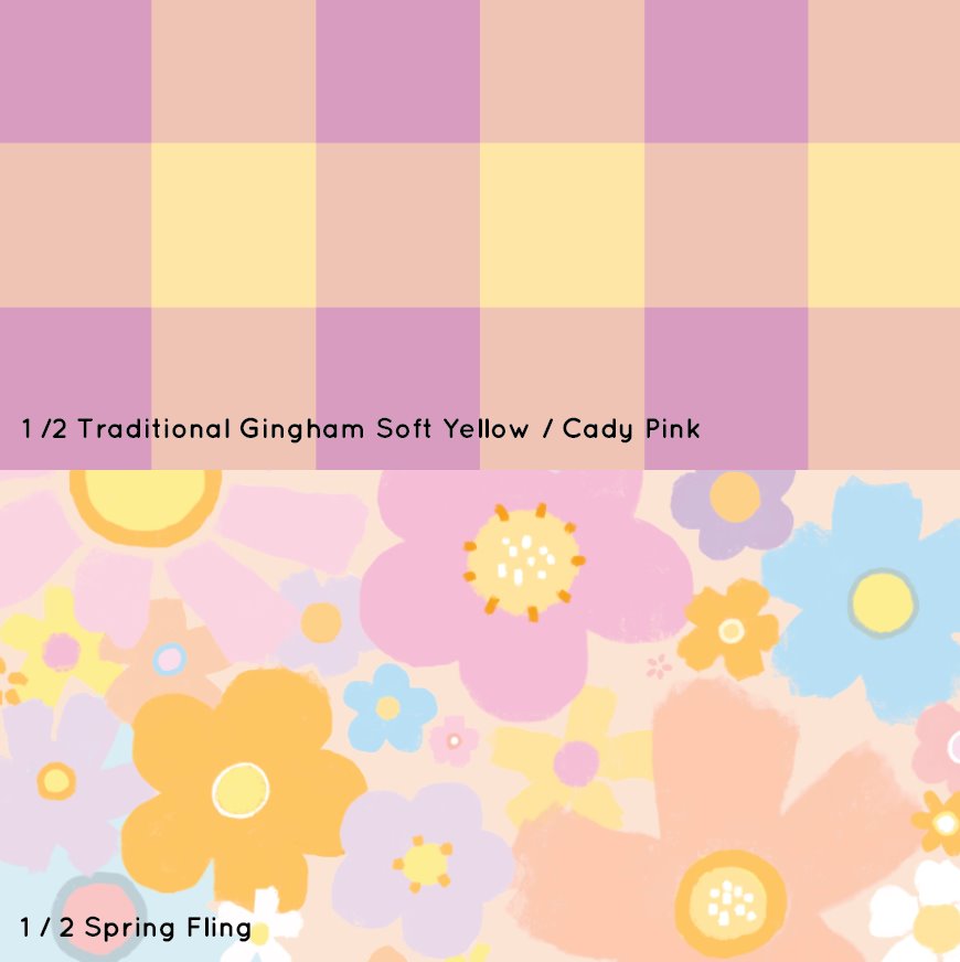 Horizontal Split Wall - Design your own | Full & Half Wall Wallpaper Wallpaper Blond + Noir 