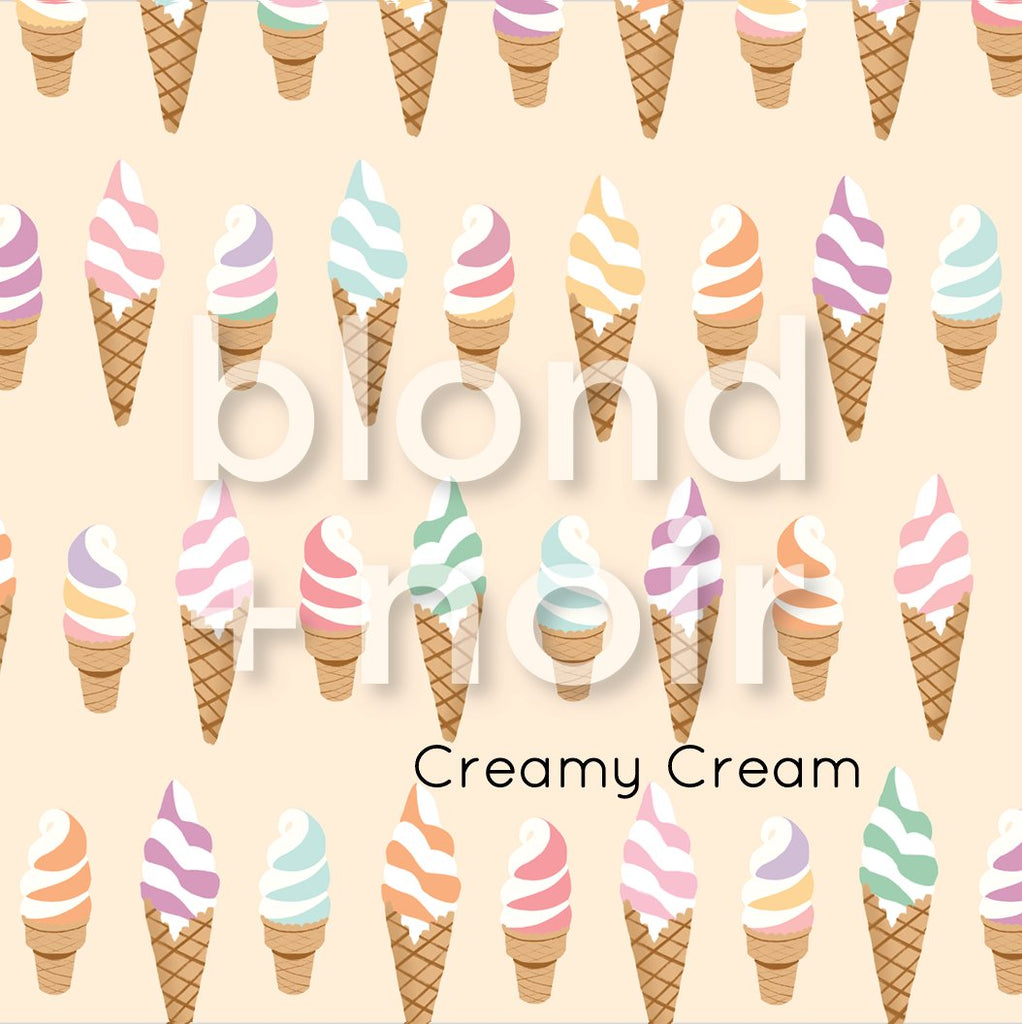 Ice Cream Sundae | Full & Half Wall Wallpaper Wallpaper Blond + Noir 