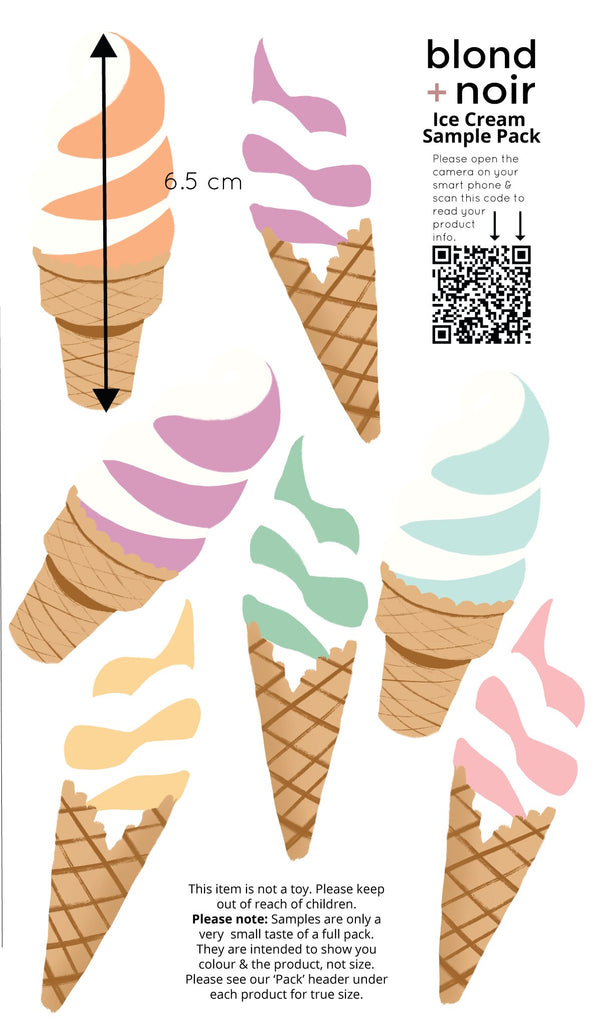 Ice Cream Sundae | Wall Decals Wall Decals Blond + Noir 