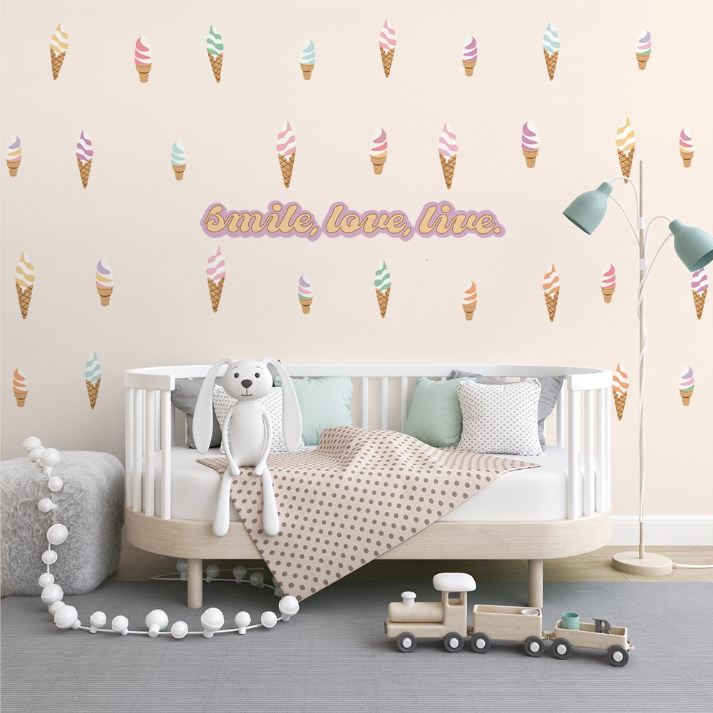 Ice Cream Sundae | Wall Decals Wall Decals Blond + Noir 