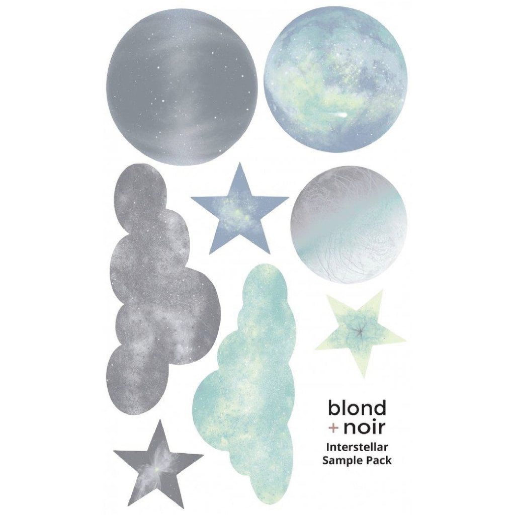 Interstellar | Removable Fabric Wall Decals Wall Decals Blond + Noir 