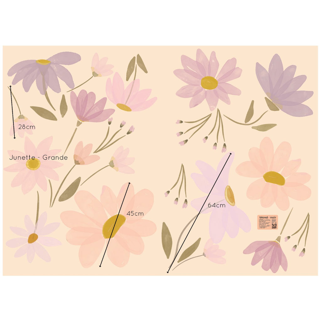 Junette | Wall Decals Wall Decals Blond + Noir 