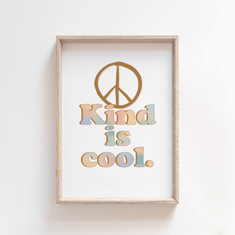 Kind is cool: Northern Lights | Art Print Art Prints Blond + Noir 