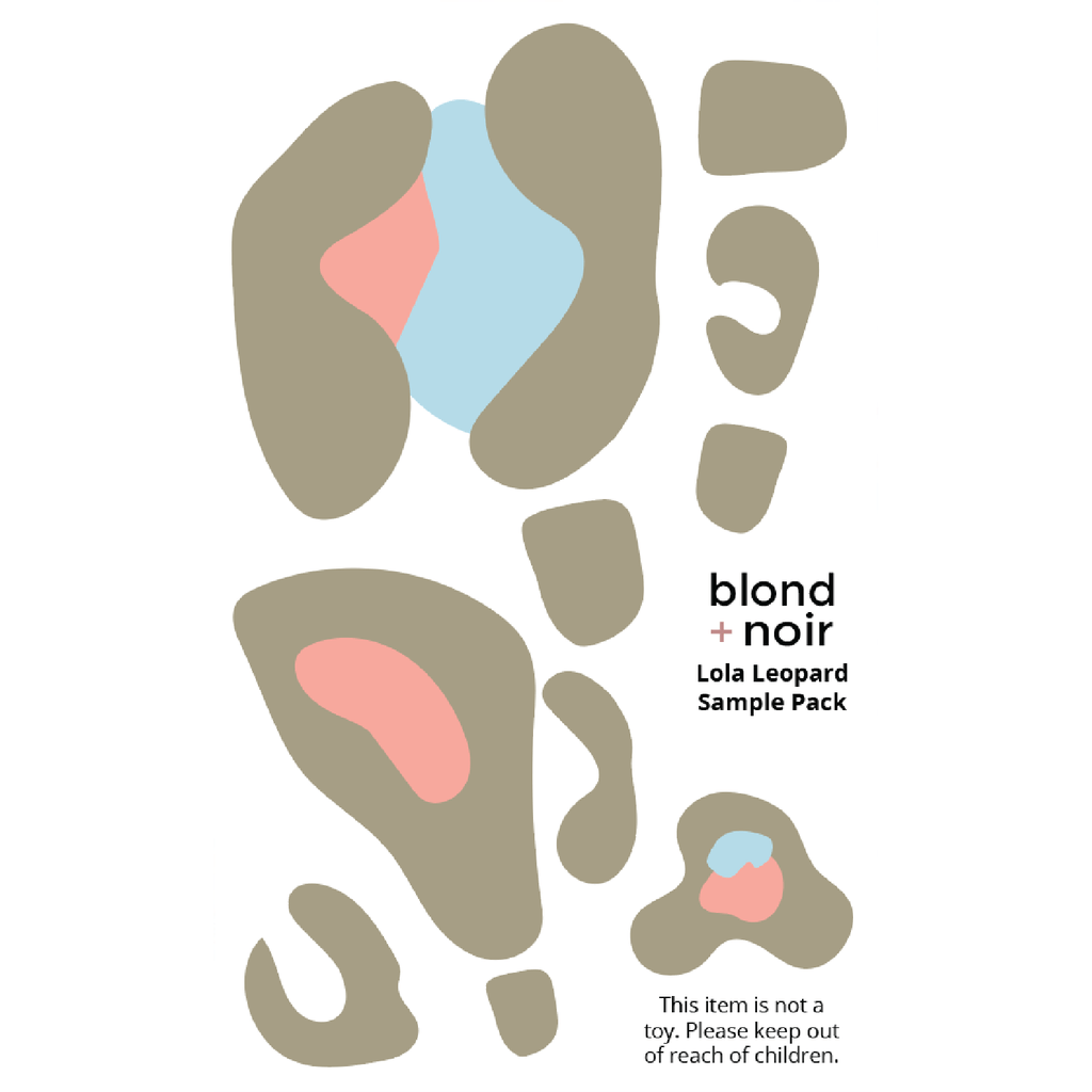 Leopard Spot | Removable Fabric Wall Decals Wall Decals Blond + Noir 