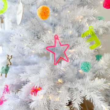 Limited Edition FLURO | Shapes or Initials Bauble | Custom Christmas Decoration Acrylic Name Letterly Australia 