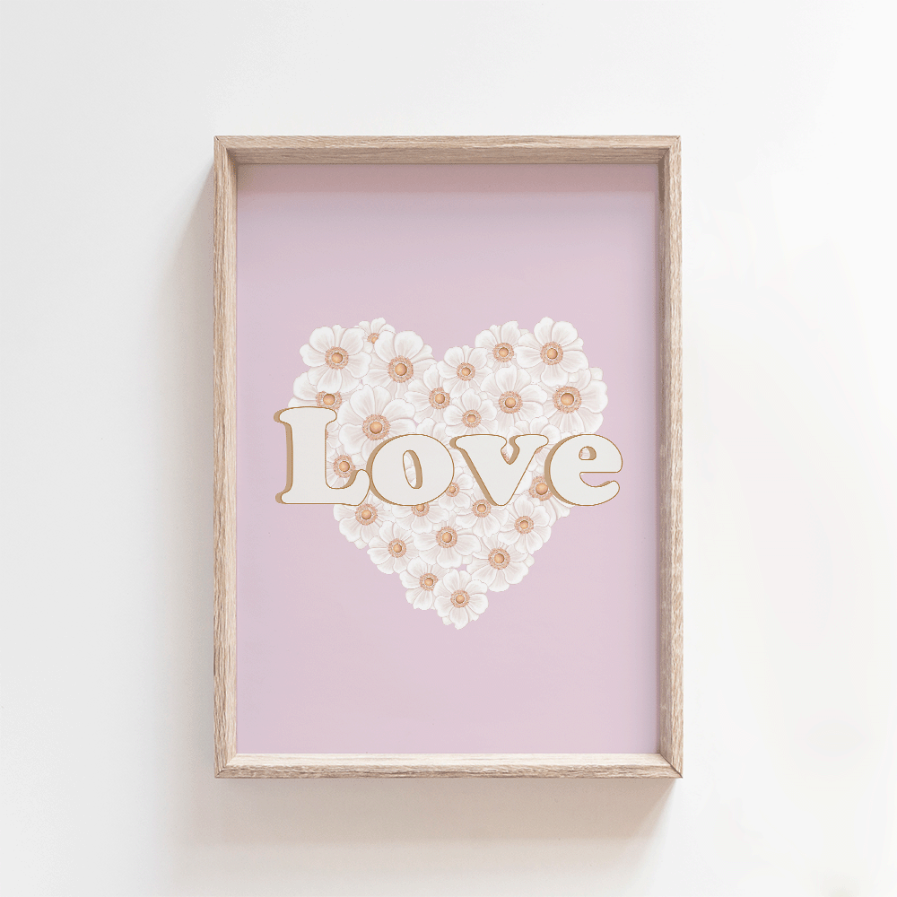 Love: Lavender | Art Print Art Prints Blond + Noir 