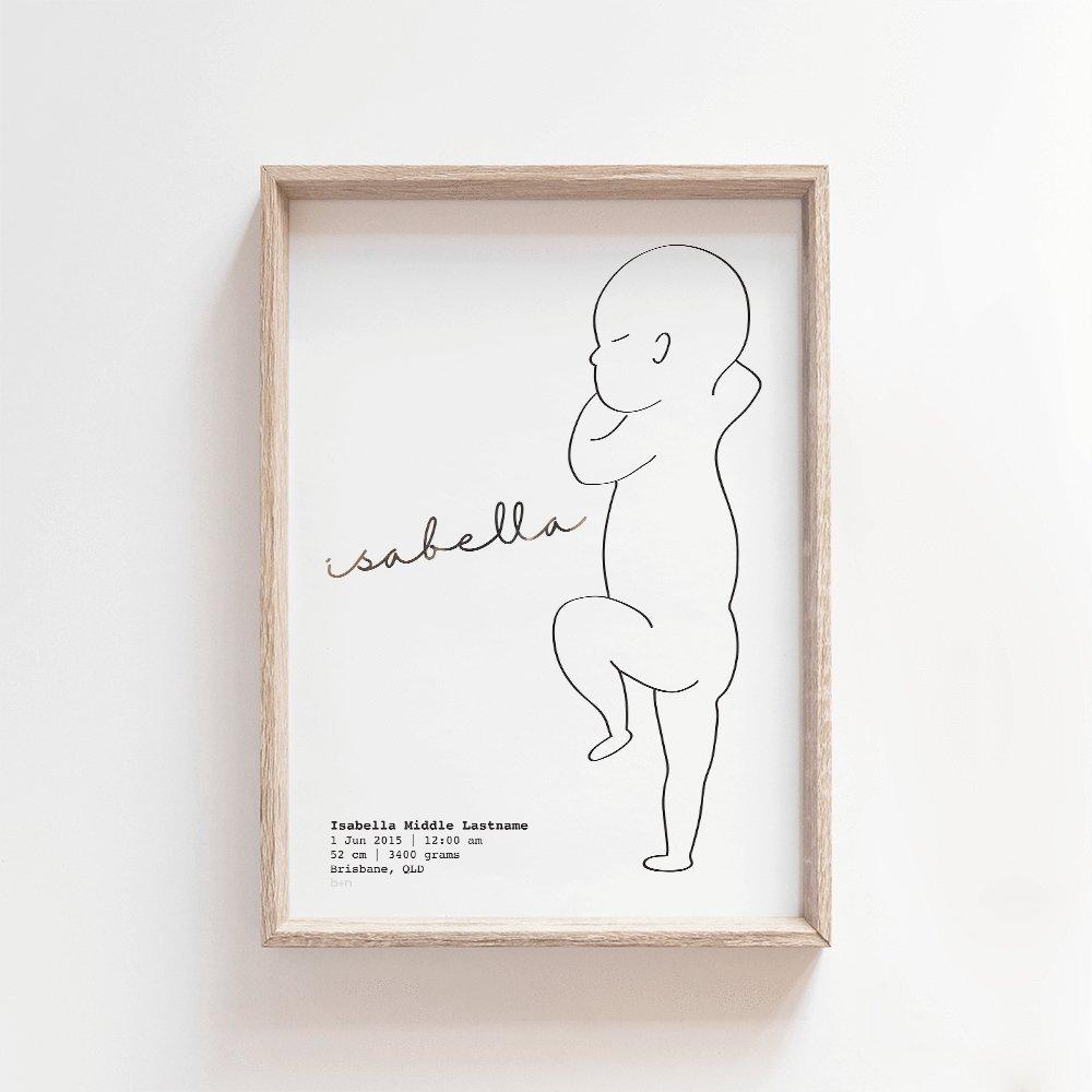 Luxe Edition Zero Print | 1:1 Birth Print Birth Print Blond + Noir 