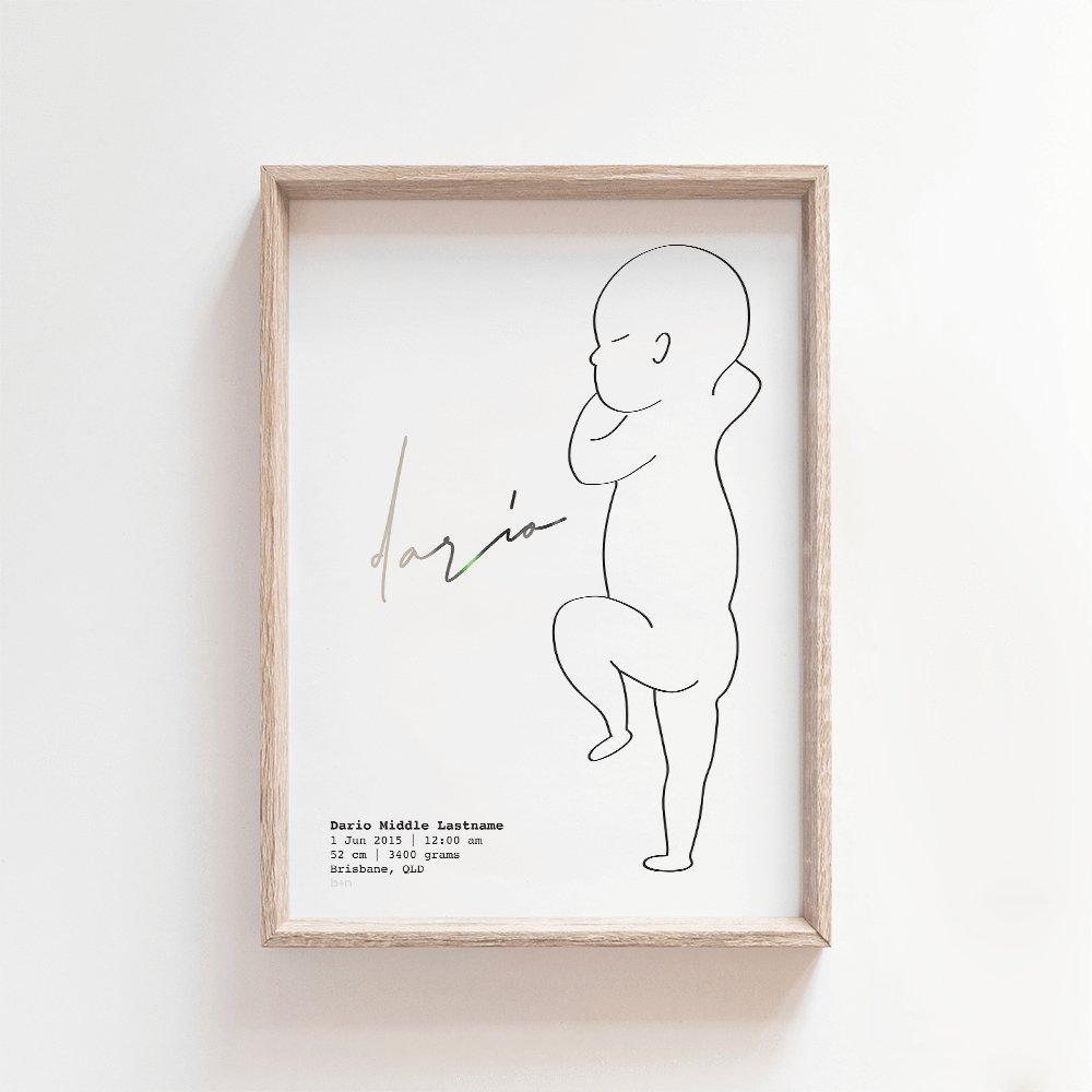 Luxe Edition Zero Print | 1:1 Birth Print Birth Print Blond + Noir 