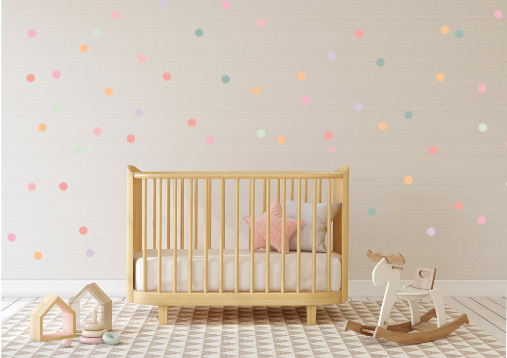 Matching Rainbow Coloured Shapes | Removable Fabric Wall Decals Rainbows My Hidden Forest 