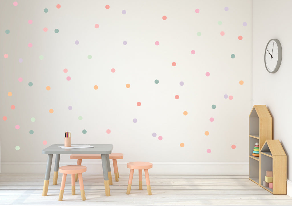 Matching Rainbow Coloured Shapes | Removable Fabric Wall Decals Rainbows My Hidden Forest 