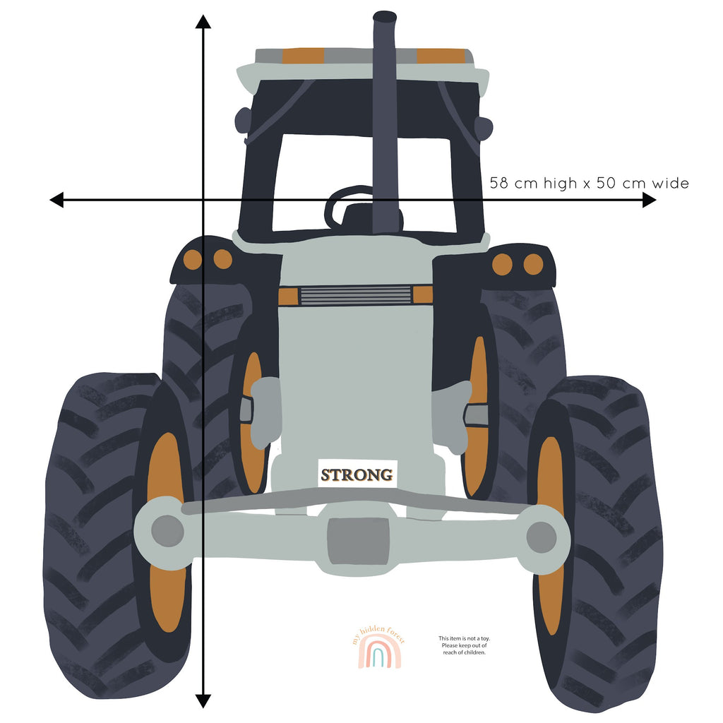 Maxi Tractor | Removable Fabric Wall Decals Wall Decals My Hidden Forest 