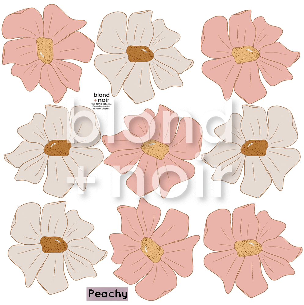 Milk Maids | Removable Fabric Wall Decals Wall Decals Blond + Noir 