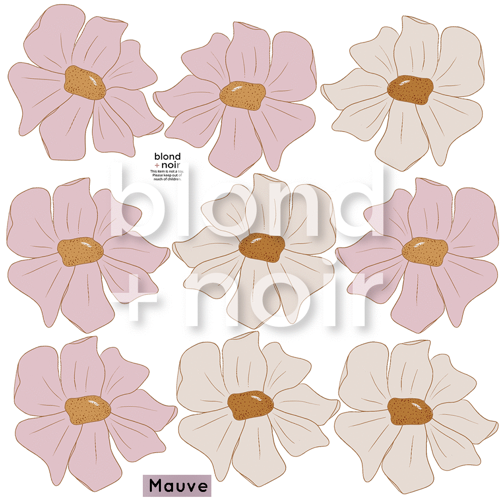 Milk Maids | Removable Fabric Wall Decals Wall Decals Blond + Noir 