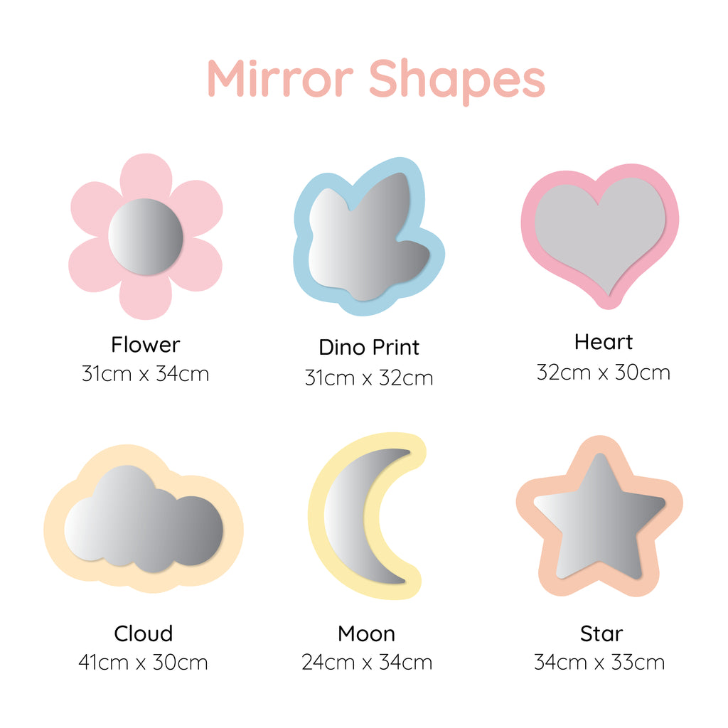 Mirror Shapes | Custom Acrylic Mirror Acrylic Name Letterly Australia 
