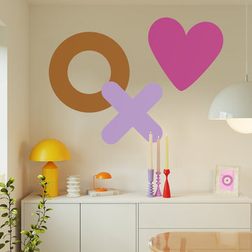 Monster Retro Shapes | Wall Decals Wall Decals Blond + Noir 