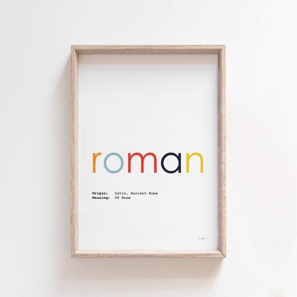 My Name Print - Glorious Colour | Name Meaning Art Print Art Prints Blond + Noir 