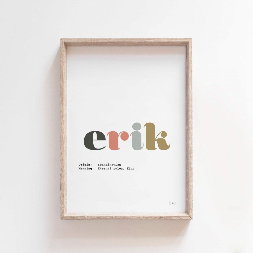 My Name Print - Glorious Colour | Name Meaning Art Print Art Prints Blond + Noir 