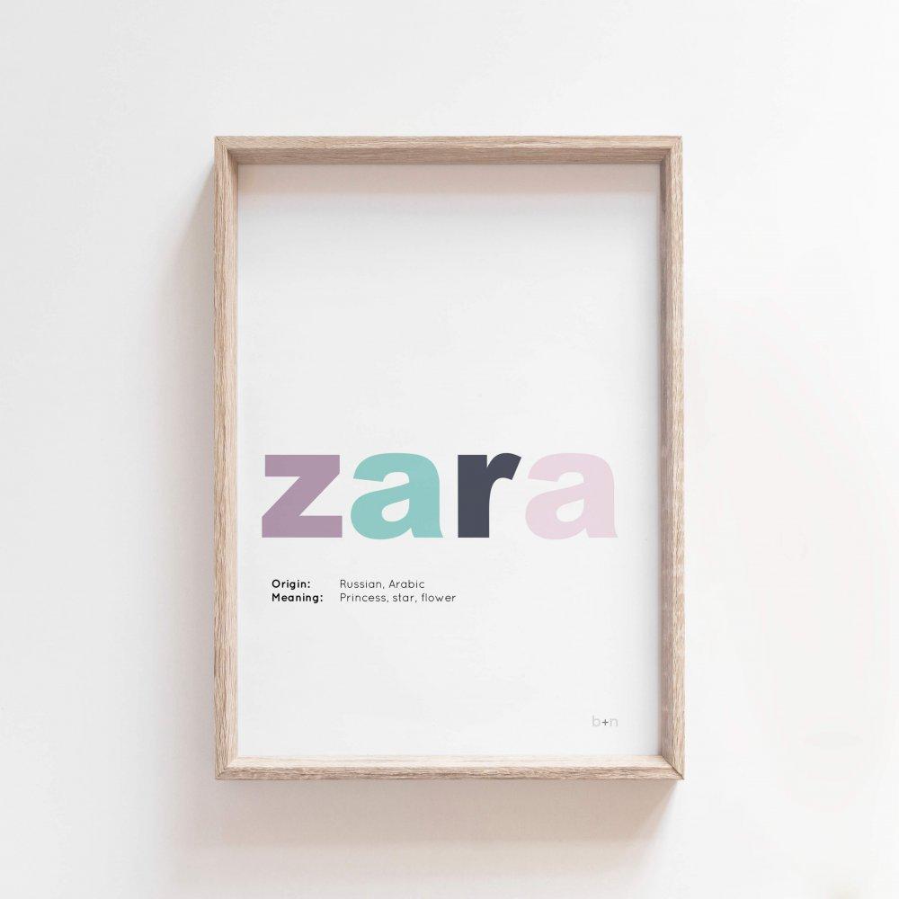 My Name Print - Glorious Colour | Name Meaning Art Print Art Prints Blond + Noir 