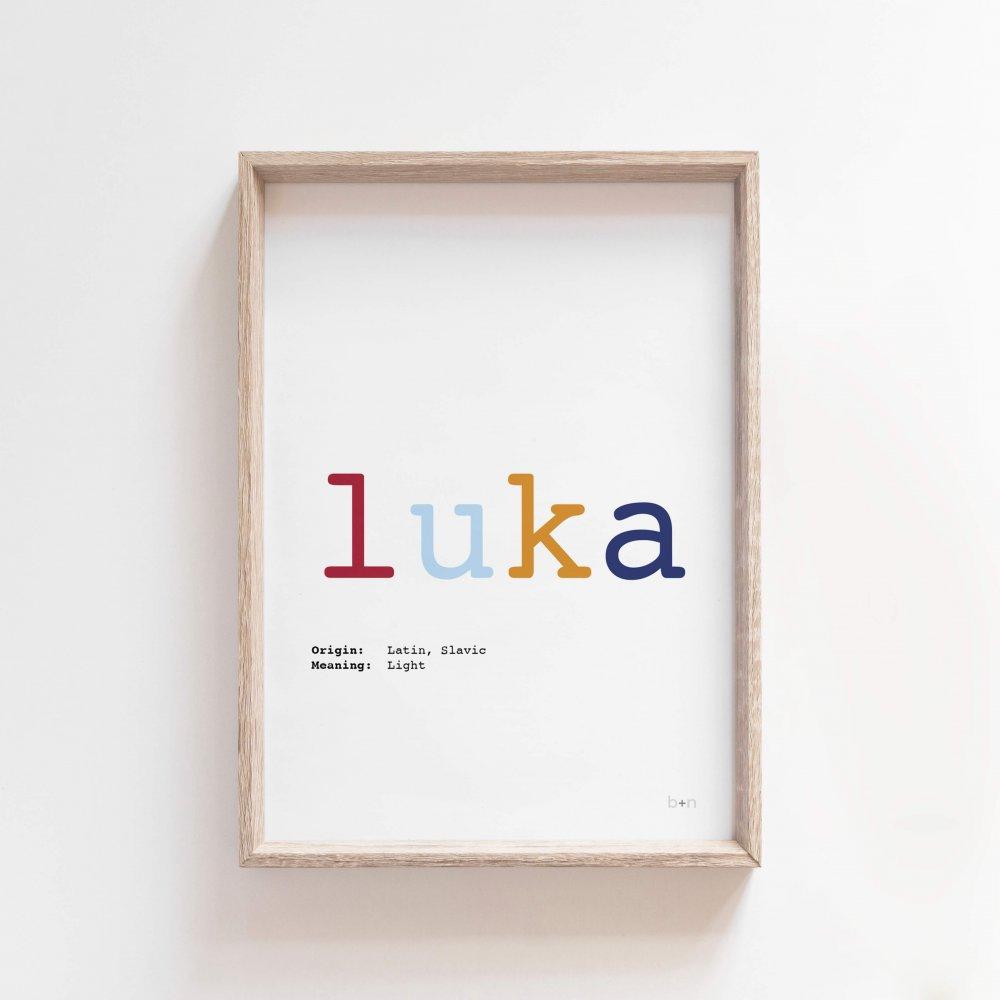 My Name Print - Glorious Colour | Name Meaning Art Print Art Prints Blond + Noir 